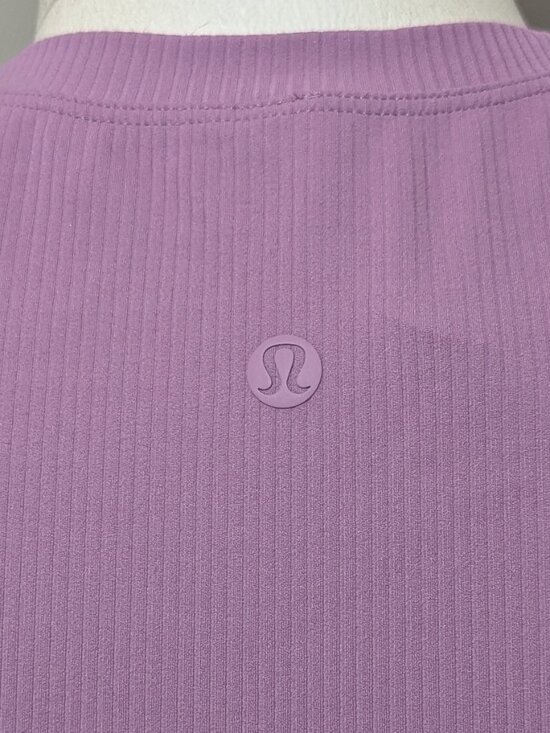 Lululemon All Aligned Ribbed Midi Dress Velvet Dust NWT Sz 4 - Picture 5 of 7